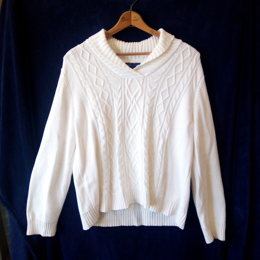 Karen Scott Cable Knit Sweater